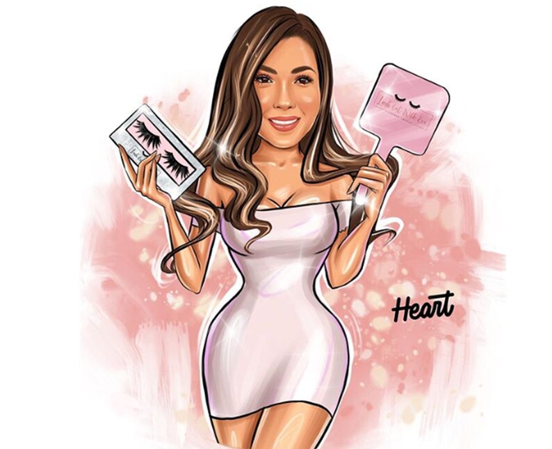 MAKEUP LOGO Design beauty Salon branding MUA Logo Cartoon | Etsy