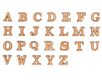 Wooden Alphabet Capital Letter Set (104 Pieces)