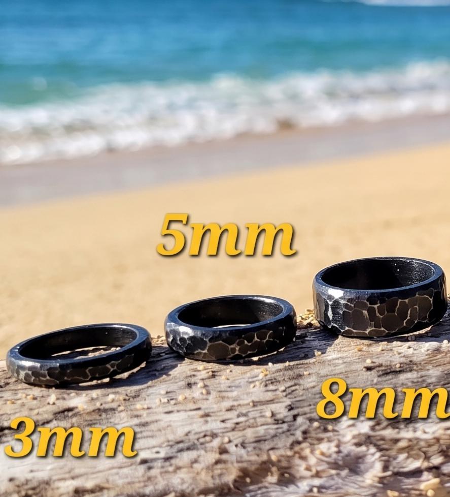 Hand Forged Iron Ring, 6th Anniversary Traditional Gift Him Her ...