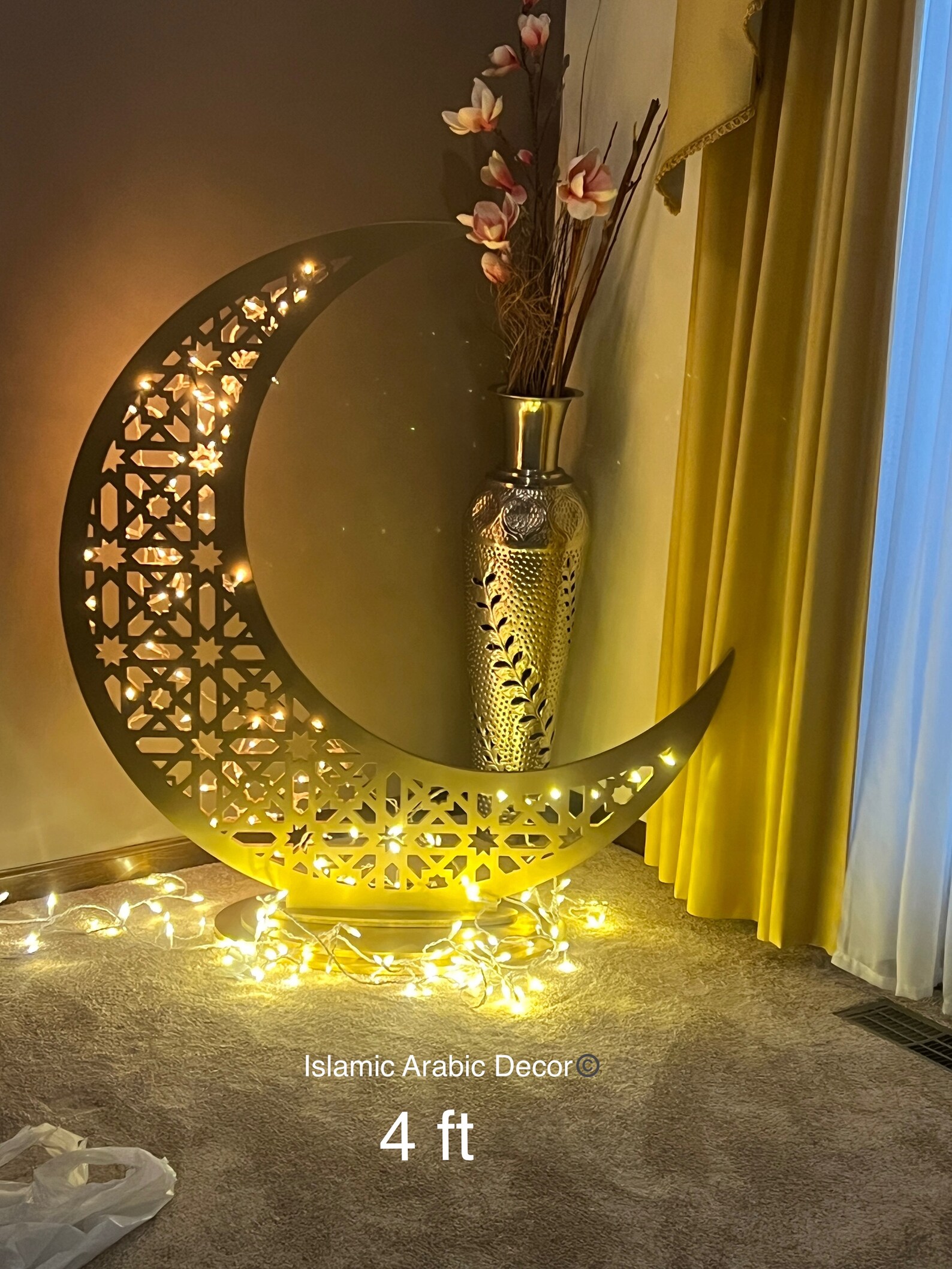 Ramadan And Eid Wooden Crescent Moon With Star Ramadan Decorations Ramadan And Eid Wooden Crescent Moon With Star Ramadan Decorations