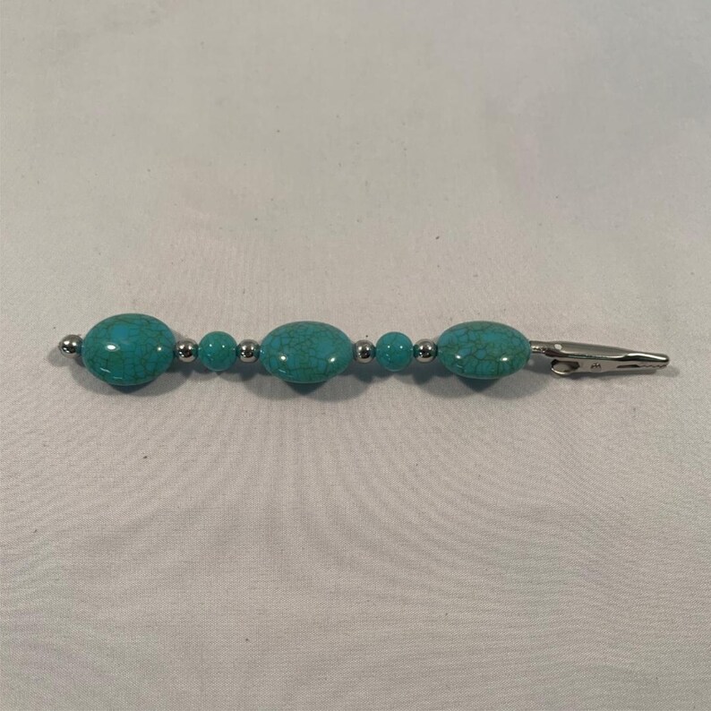 Distressed blue roach clip