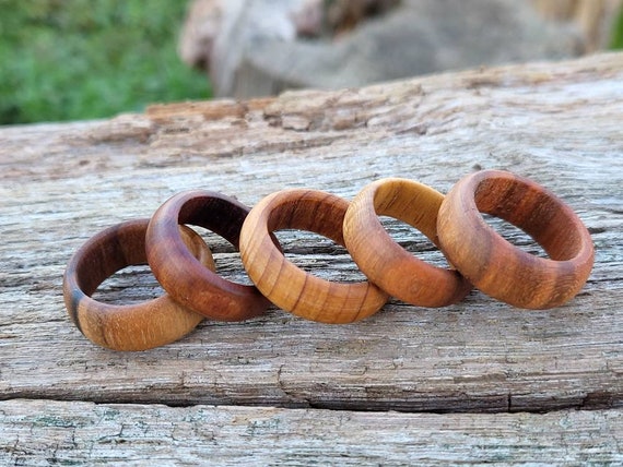 Natural wood ring deals