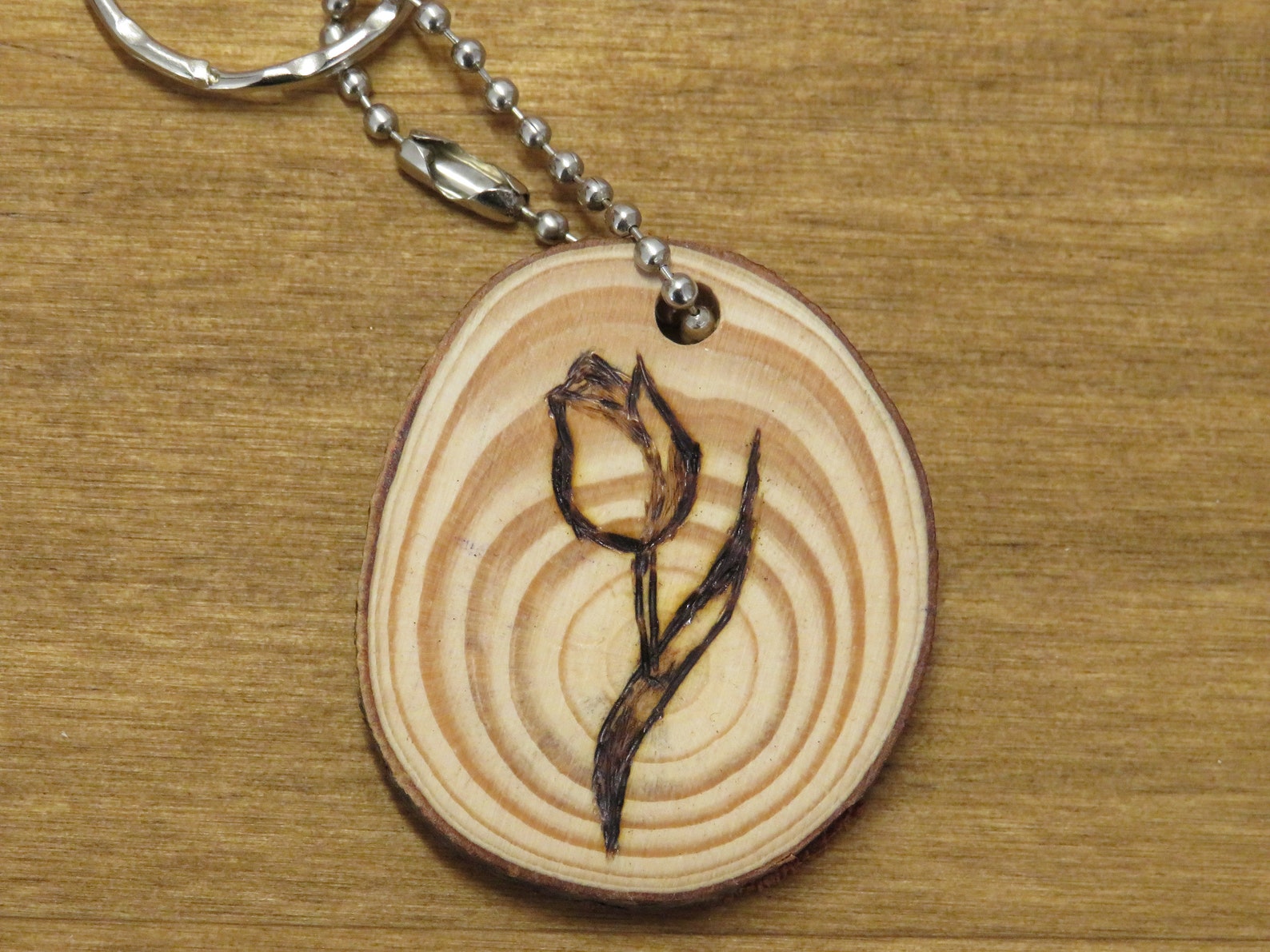 Wood burning customised wood keyring Wooden handmade art Etsy