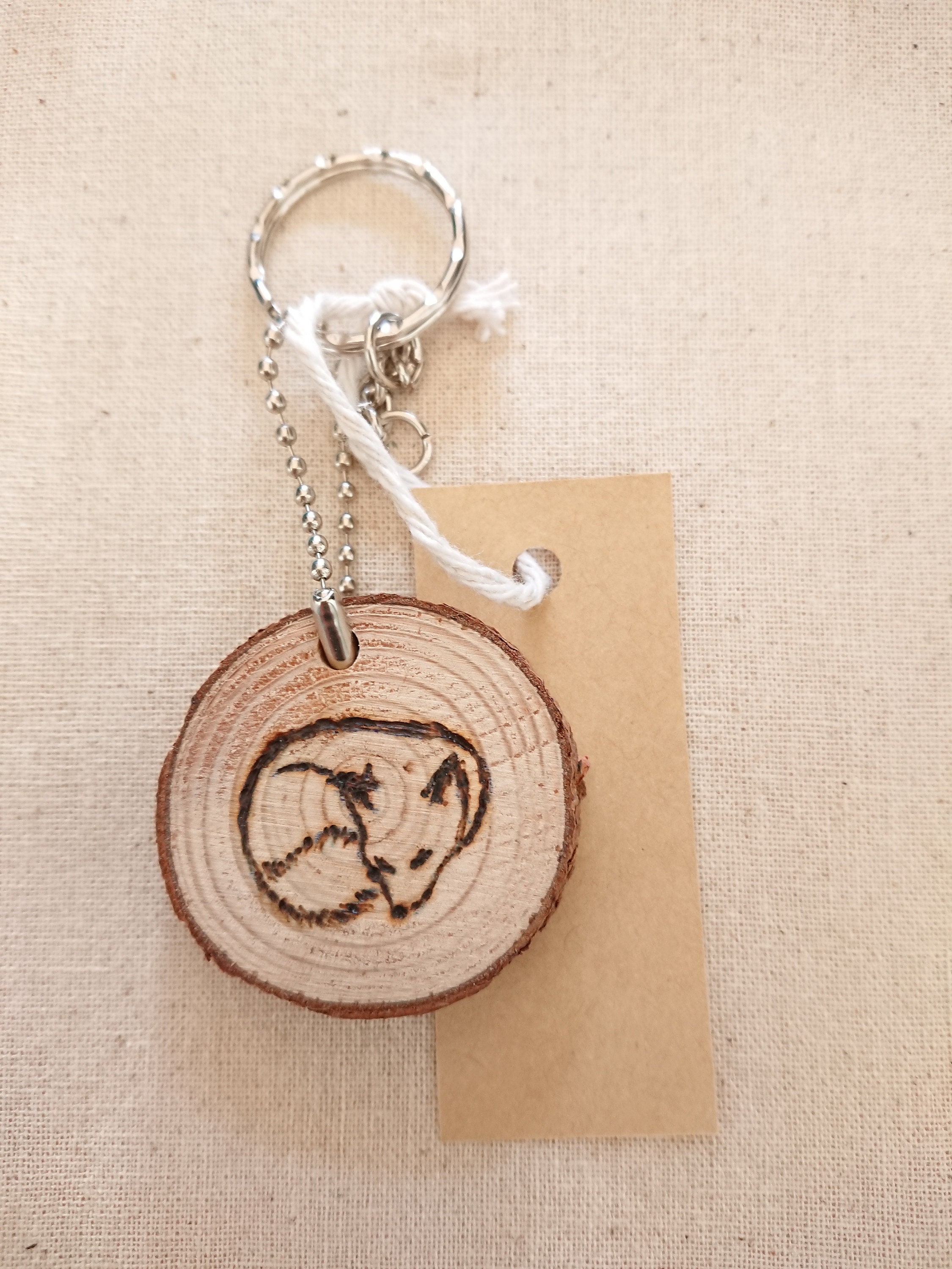 Wood burning customised wood keyring Wooden handmade art Etsy