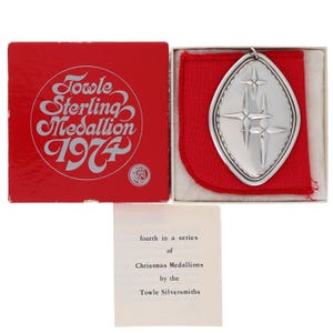 Towle 12 Days Christmas Calling Birds Sterling Silver 925 Ornament 1974 Vintage Four 4 Tree Decor Holiday Decoration Pendant Charm Xmas
