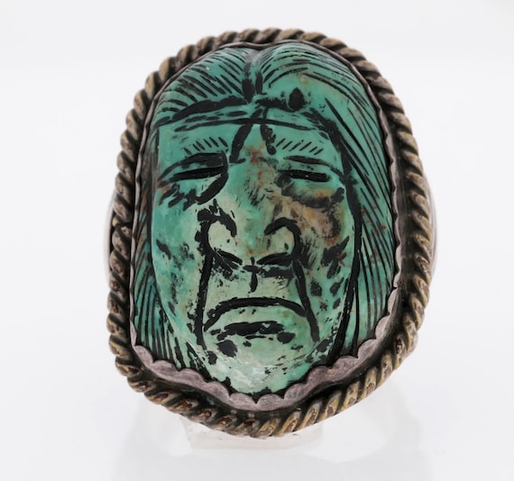 Native American Important Francisco Gomez Sterling Silver Shell Ring Native American Important Francisco Gomez Sterling Silver Shell Ring