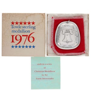 Towle 12 Days Christmas 6 Geese Laying Sterling Silver 925 Ornament 1976 Vintage Six Tree Decor Holiday Decoration Pendant Charm Xmas