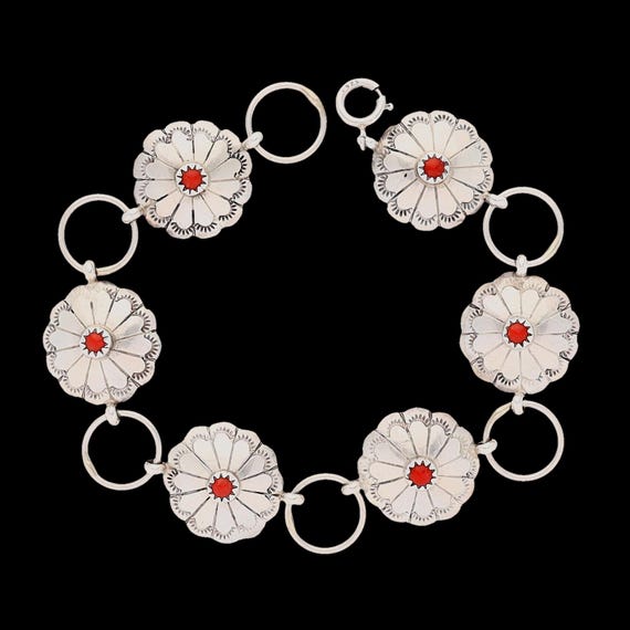 Bracelet Ou Collier Chapeau Concho En Argent Sterling Forgé Style Navajo Sud-ouest - Taille Ajustable
