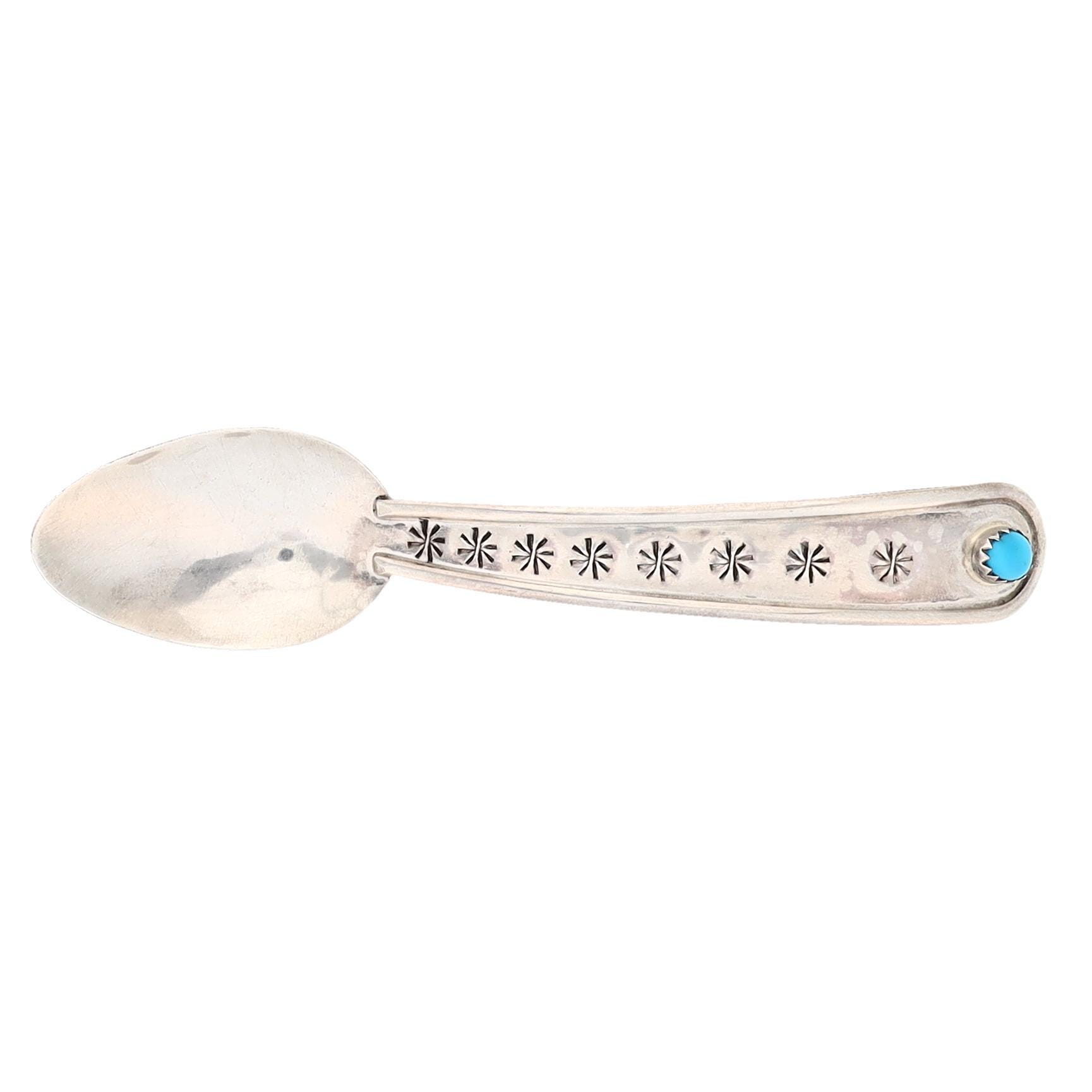 Silver Baby Spoon Native American - Etsy