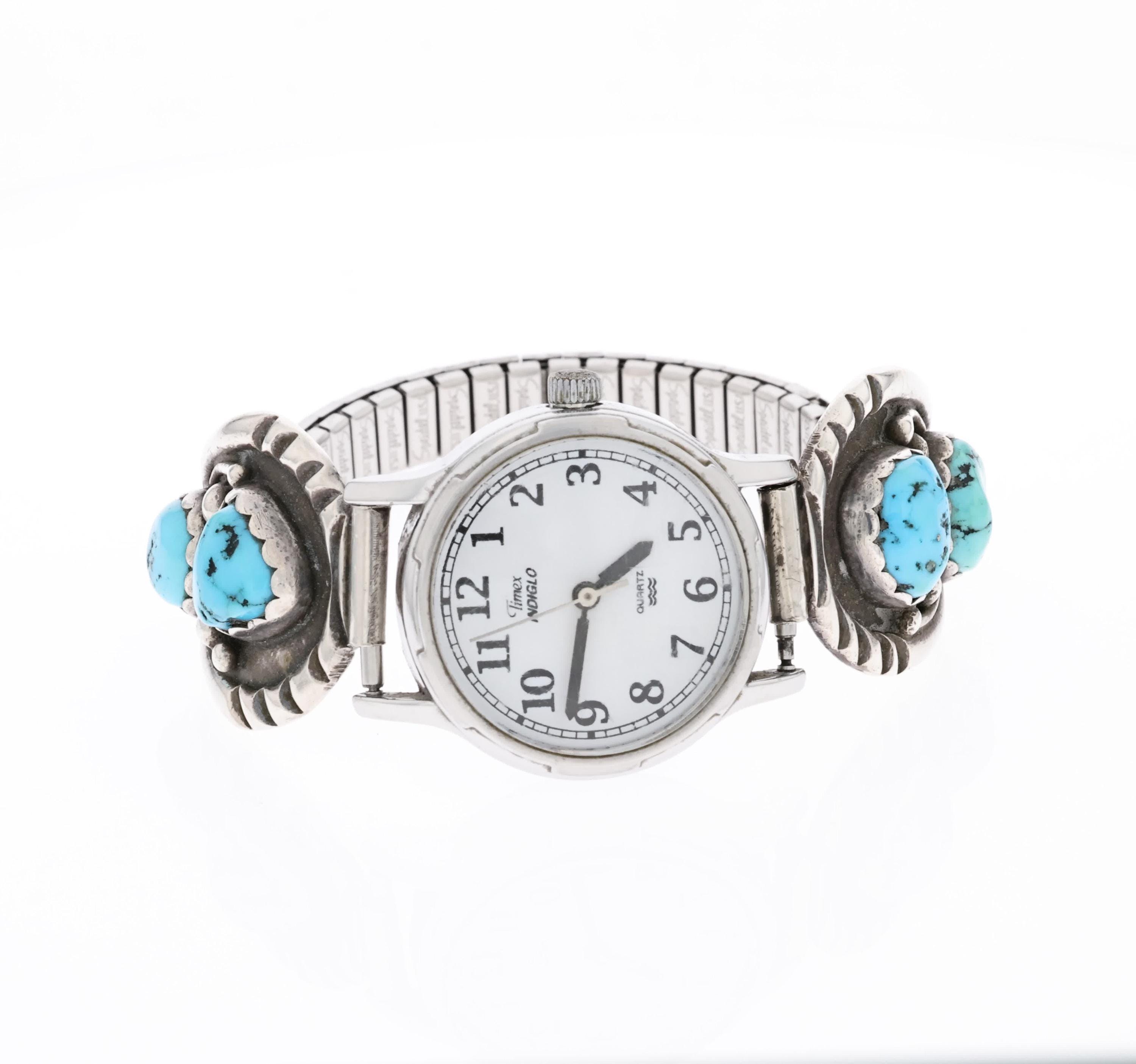 Turquoise Timex - Etsy