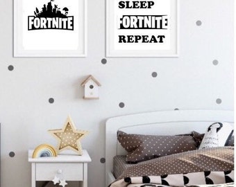 fortnite prints boys bedroom decor - fortnite boys bedroom