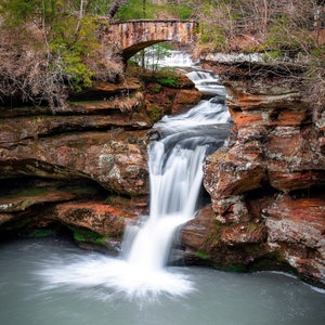 Ash Cave Hocking Hills Water Fall Limited Edition Prints Etsy