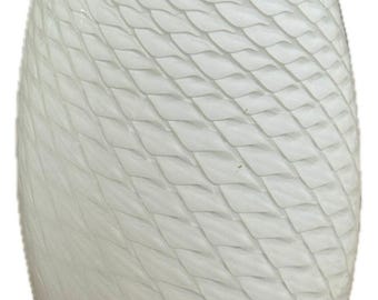 Glass Shade Pendant Lamp White Swirl Textured 1.75" Top Opening 8" Tall - 1 or 2