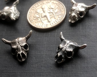 6 mtl372E Sterling Silver Ox Long Deco Drop with Triangle and Loop