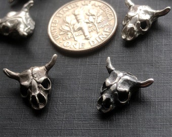 Sterling Silver Ox Skulls Jewelry Casting