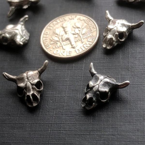 Sterling Silver Ox Skulls Jewelry Casting