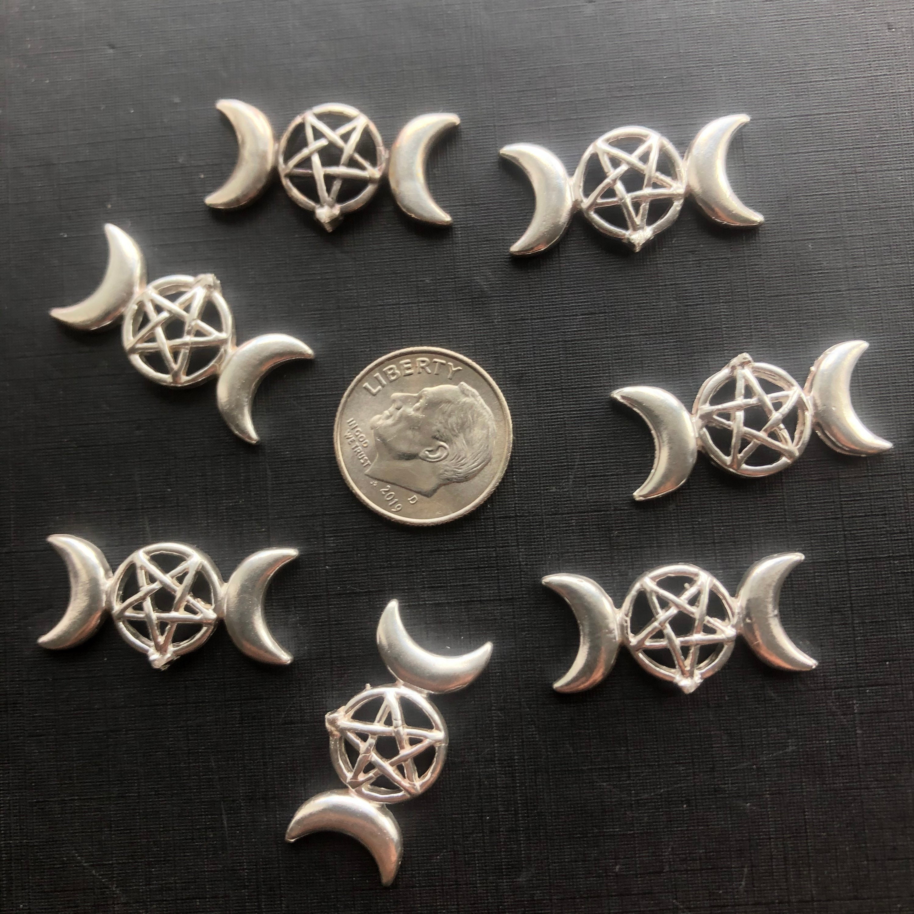 Triple Moon Pentacle Castings