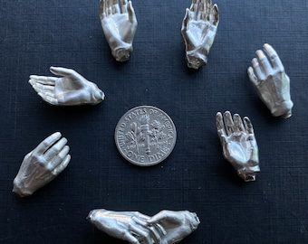 Realistic Hand Casting Sterling Silver