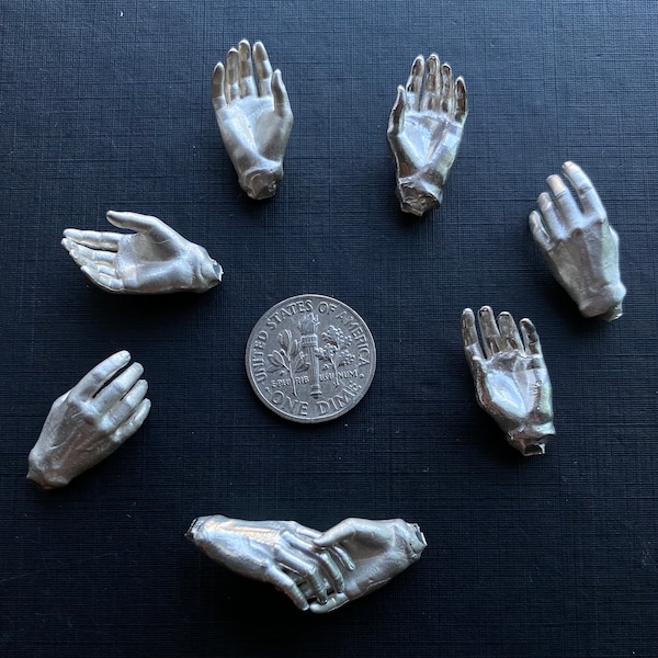 Realistic Hand Casting Sterling Silver