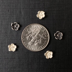 Small Sakura Flower Casting Sterling Silver
