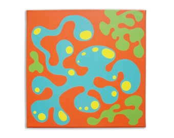 Acryl auf Leinwand 30 x 30 cm, moderne Kunst, zeitgenössische Kunst, original, abstract - NO. 031