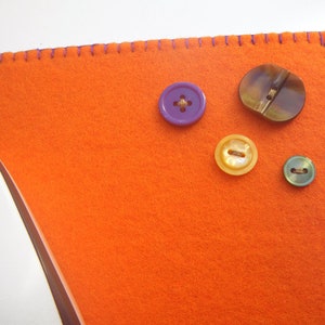 Mousepad with buttons, orange / purple image 3