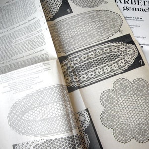 Crochet instructions, fillet crochets, GDR image 3