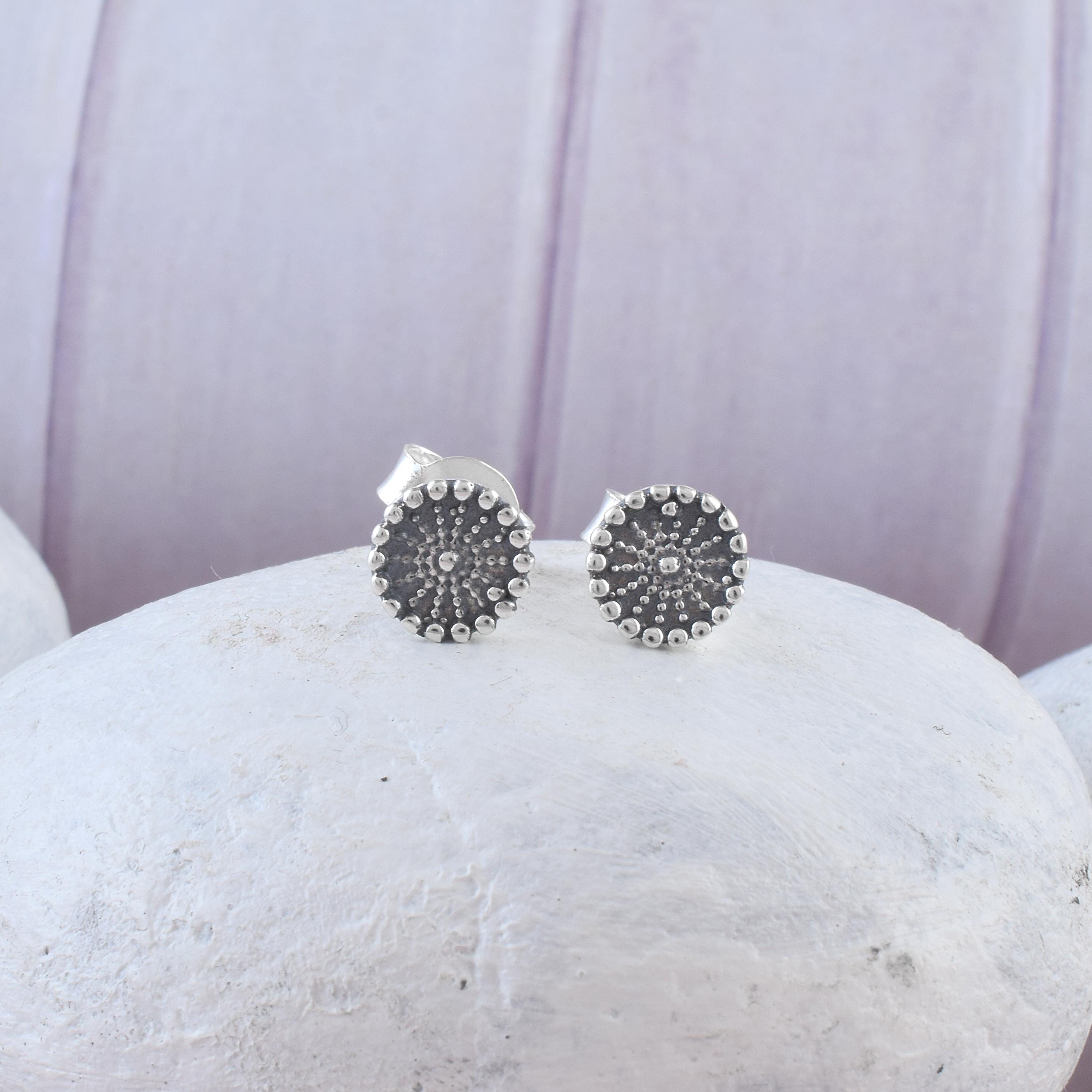 Zales Outlet Diamond Accent Flower Stud Earrings In Sterling Silver