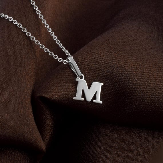 PdiPaola - Collana lettera M argento 925 CO01-108-U PdiPaola - Collana lettera M argento 925 CO01-108-U