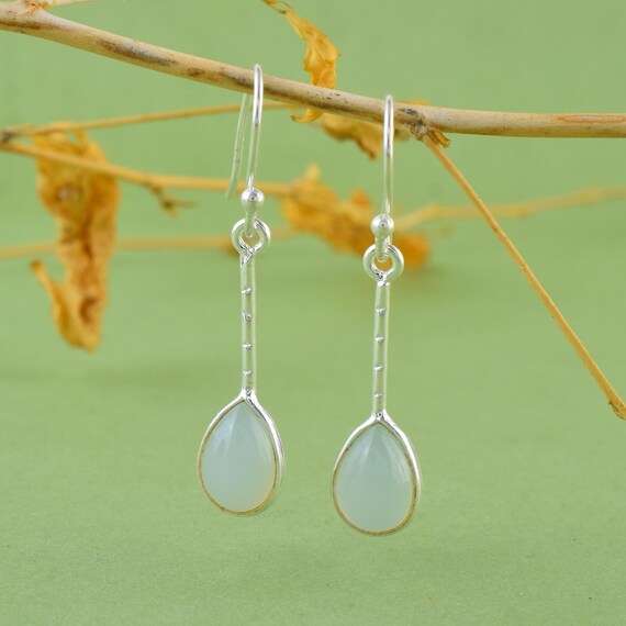 TreasureBay Orecchini Pendenti Con Pietre Preziose Fatte A Mano In Argento 925 – Donne, Regalo Ideale