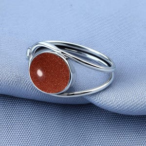 Sunstone Silver Rings Gemstone Jewelry Gift For Her 925 Sterling Silver Ring Sunstone Jewelry Statement Ring Thanksgiving/Birthday Gift