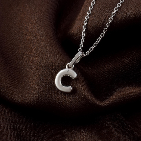 Dainty Silver Initial 