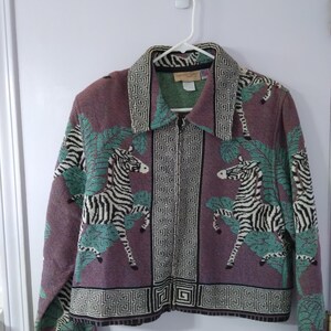 80s USA製 Painted Pony 猫 ネコ ねこ 総柄 ジャケット Painted Pony 