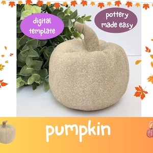 Ceramic Pumpkin Template| PDF Template for Air-Dry and Fired Clay | Ceramic Pumpkin Template | Guides & Video Tutorial