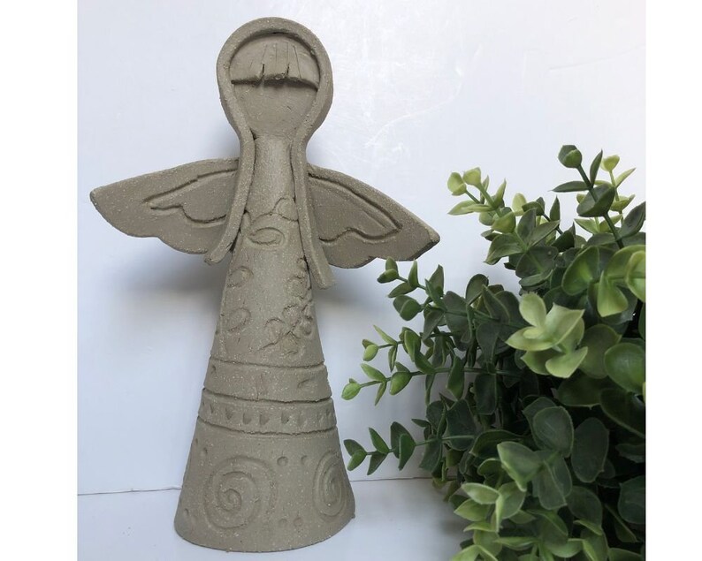 Ceramic Angels Trio Design Tutorial. Easy Slab Pottery Template Project image 7