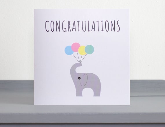Cute Congratulations Card New Baby Card Pregnancy Card Etsy