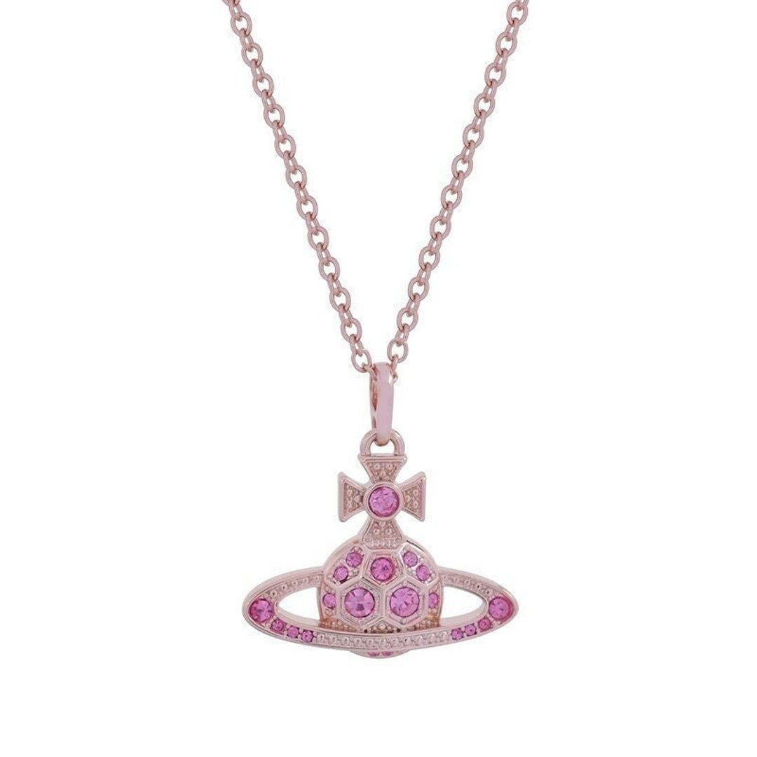 Vivienne Westwood Rose Gold Classic Swarovski Crystals Orb Pendent ...