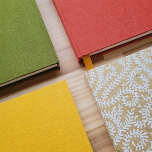 Cuadernos de bocetos hechos a mano de papel de lino y arroz / Diarios de dibujo