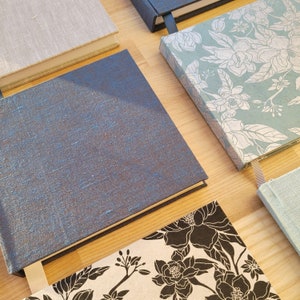 Cuadernos de bocetos hechos a mano de papel de lino y arroz / Diarios de dibujo