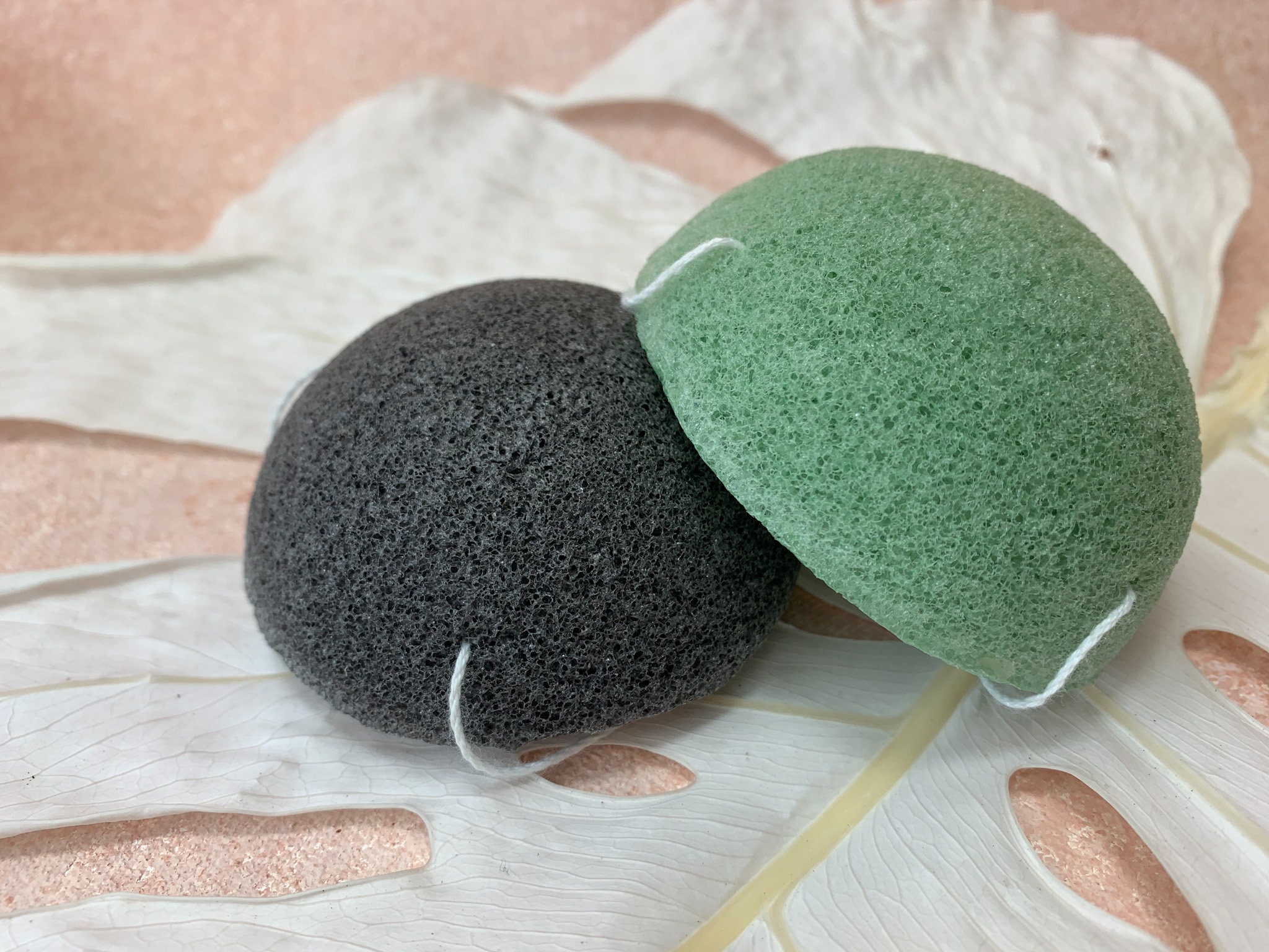 Vegan Konjac Sponges. Natural Exfoliant. Biodegradable Sponge. Etsy