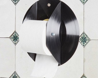 MAIN ROLL - Porte-rouleau de papier toilette en disques vinyles