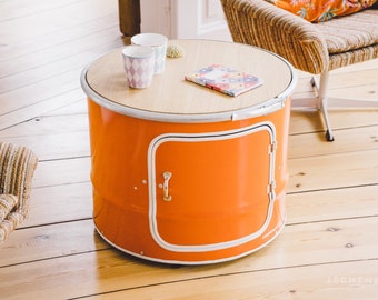 BOB, coffee table made of an oil barrel