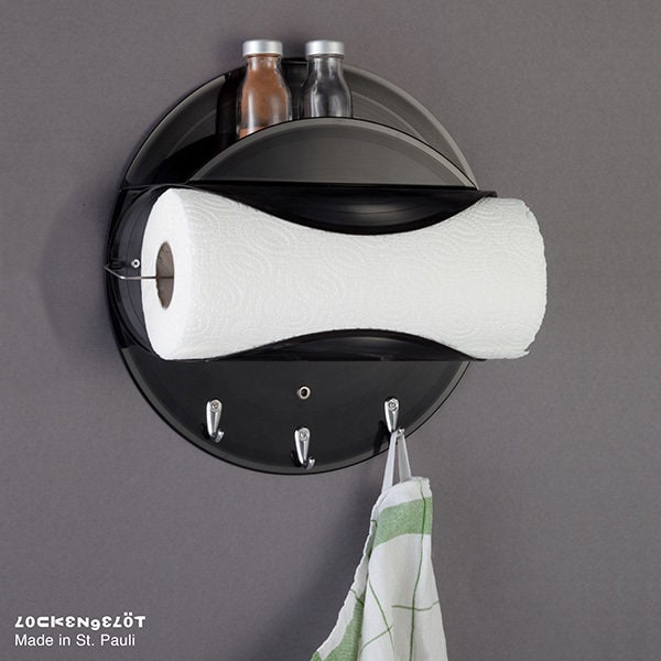 Rock-And-Roller, paper towel holder made from vinyl records