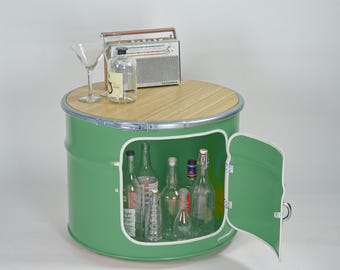 工業用樽型コーヒーテーブル｜手作りウイスキー樽家具｜ヴィンテージ