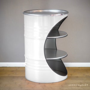 Oval Shelve made from an oil barrel