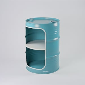 Table de chevet fabriquée à partir d'un fût d'huile | Fait main à Hambourg | Design industriel | Table d'appoint | Nouvelles couleurs