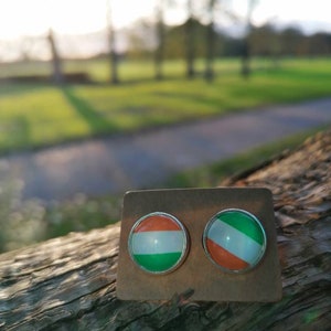 Lucky, Irish Flag earrings, Ireland, Gift, Irish
