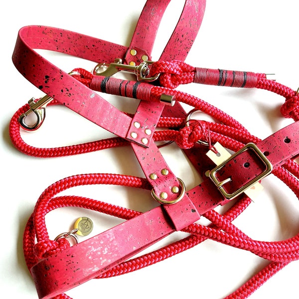 CORK dog harness G20 bordeaux