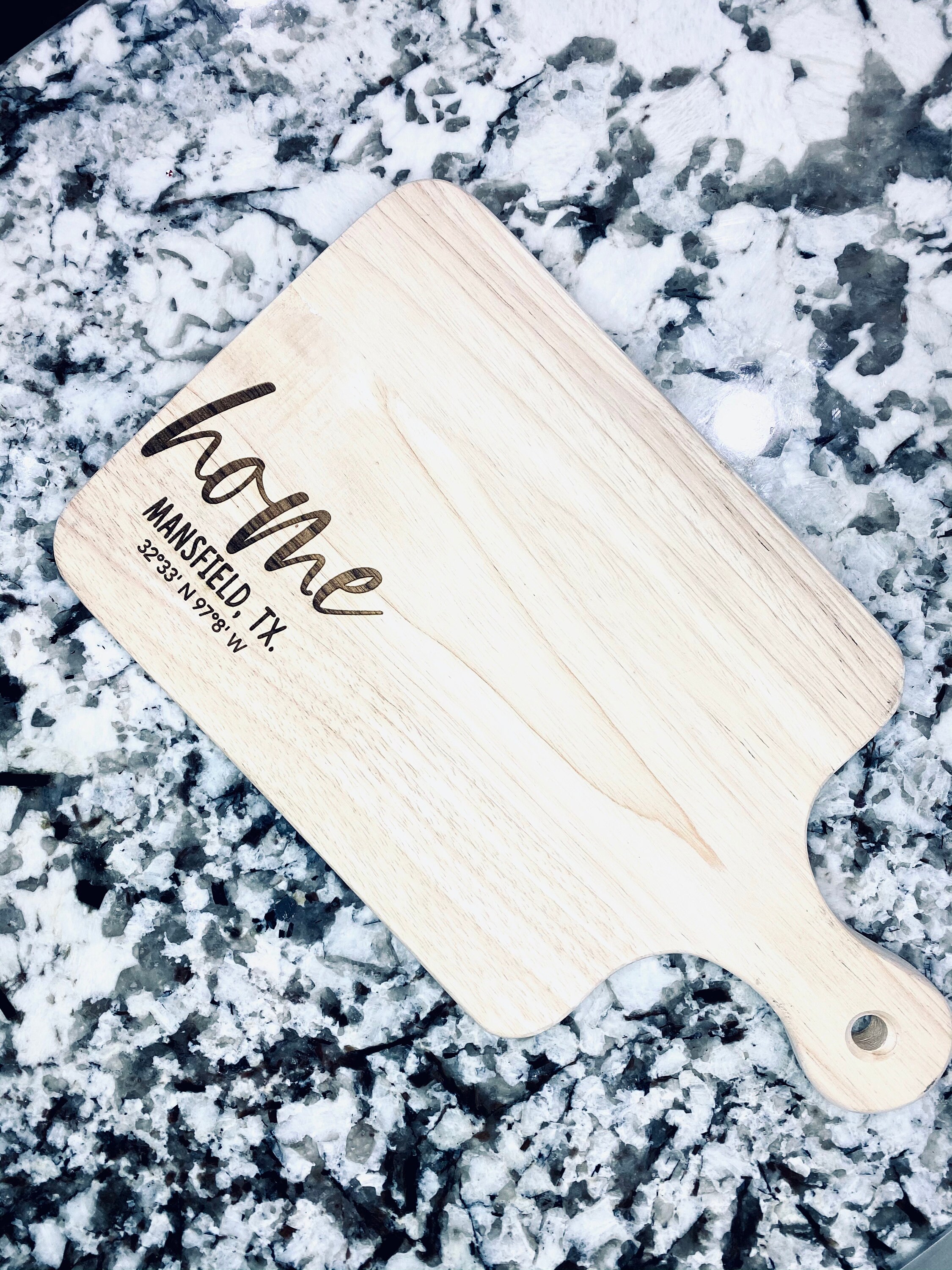 Home Coordinates board Personalized Cutting Board Cutting Etsy