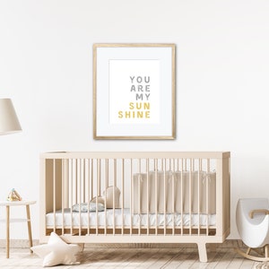 You Are My Sunshine Print | Nursery Decor | PRINTABLE Wall Art | Kids Room Decor | Digital download